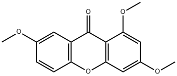 9H-Xanthen-9-one, 1,3,7-trimethoxy- 结构式