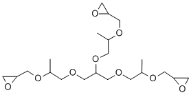 α,α’,α’’-1,2,3-丙三基三[ω-(环氧甲氧)]聚[氧(甲基-1,2-乙二基)] 结构式