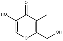 4H-Pyran-4-one, 5-hydroxy-2-(hydroxymethyl)-3-methyl- (9CI) 结构式