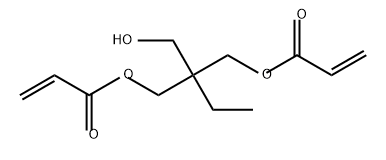 2-ethyl-2-(hydroxymethyl)-1,3-propanediyl diacrylate 结构式