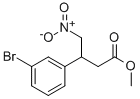 METHYL 3-(3-BROMOPHENYL)-4-NITROBUTANOATE 结构式