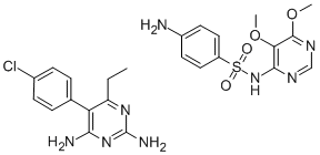 sulfadoxine-pyrimethamine 结构式