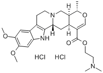 2-(dimethylamino)ethyl (3beta,19alpha,20alpha)-16,17-didehydro-10,11-dimethoxy-19-methyloxayohimban-16-carboxylate dihydrochloride 结构式