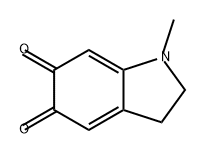 2,3-Dihydro-1-methyl-1H-indole-5,6-dione 结构式