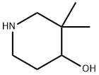 3,3-二甲基哌啶-4-醇 结构式