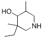 4-Piperidinol, 3-ethyl-3,5-dimethyl- (9CI) 结构式
