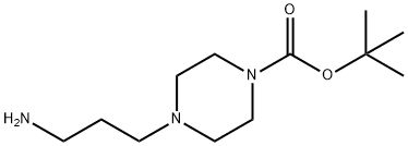 4-(3-氨基丙基)哌嗪-1-羧酸叔丁酯 结构式