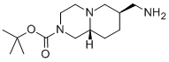 (7R,9AR)-TERT-BUTYL 7-(AMINOMETHYL)HEXAHYDRO-1H-PYRIDO[1,2-A]PYRAZINE-2(6H)-CARBOXYLATE 结构式