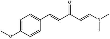 (1E,4E)-1-(Dimethylamino)-5-(4-methoxyphenyl)-penta-1,4-dien-3-one 结构式