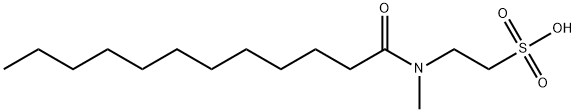 N-lauroyl-N-methyltaurine 结构式