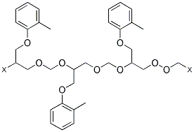甲醛与(氯甲基)环氧乙烷和2-甲基苯酚的聚合物 结构式
