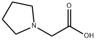 2-(1-吡咯烷基)乙酸 结构式