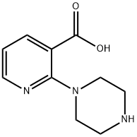 2-PIPERAZIN-1-YLNICOTINIC ACID 结构式