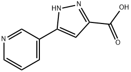 5-(吡啶-3-基)-1H-吡唑-3-羧酸 结构式