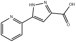 5-吡啶-2-基-1H-吡唑-3-羧酸 结构式