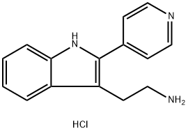 2-(2-PYRIDIN-4-YL-1H-INDOL-3-YL)ETHANAMINE MONOHYDROCHLORIDE 结构式