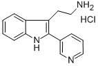 2-(2-PYRIDIN-3-YL-1H-INDOL-3-YL)ETHANAMINE MONOHYDROCHLORIDE 结构式