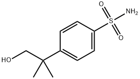 4-(2-羟基-1,1-二甲基乙基)苯磺酰胺 结构式