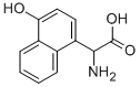 AMINO-(4-HYDROXY-NAPHTHALEN-1-YL)-ACETIC ACID 结构式