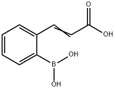 2-(2-羧基乙烯)苯硼酸 结构式