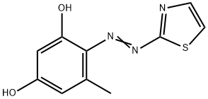 5-甲基-4-(2-噻唑偶氮)雷琐辛 结构式