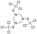 Hexahydro-1,3,5-tris[(trichloromethyl)thio]-1,3,5-triazine 结构式