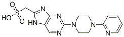 methanesulfonic acid, 2-(4-pyridin-2-ylpiperazin-1-yl)-7H-purine 结构式