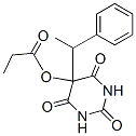 5-(1-Phenylethyl)-5-propionyloxybarbituric acid 结构式