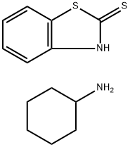 2-巯基苯并噻唑环己胺盐 结构式