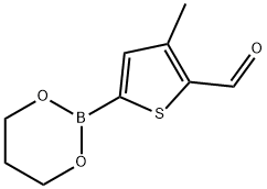 5-甲酰基-4-甲基噻吩-2-硼酸 1,3-丙二醇酯 结构式