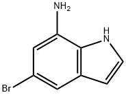 7-氨基-5-溴吲哚 结构式