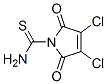 1H-Pyrrole-1-carbothioamide,  3,4-dichloro-2,5-dihydro-2,5-dioxo- 结构式