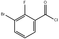 3-溴-2-氟苯甲酰氯 结构式