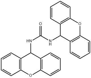 1,3-di-9H-xanthen-9-ylurea 结构式