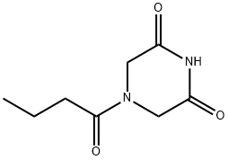 2,6-Piperazinedione,4-(1-oxobutyl)-(9CI) 结构式