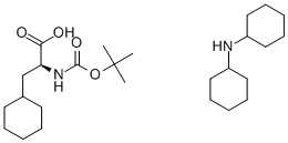 叔丁氧羰酰基Β环己基丙氨酸二环己胺盐 结构式