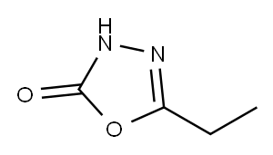 5-乙基-3H-1,3,4-恶二唑-2-酮 结构式