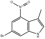 6-BROMO-3-METHYL-4-NITROINDOLE 结构式