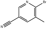 2-溴-5-氰基-3-甲基吡啶 结构式