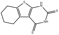 5,6,7,8-四氢[1]苯并噻吩并[2,3-D]嘧啶-2,4(1H,3H)-二硫酮 结构式