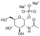 N-乙酰基-D-葡萄糖胺-1-磷酸二钠盐 结构式