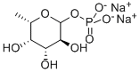6-脱氧-L-吡喃半乳糖 1-(磷酸二氢酯)二钠盐 结构式