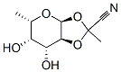 alpha-L-Galactopyranose, 1,2-O-[(1S)-1-cyanoethylidene]-6-deoxy- (9CI) 结构式