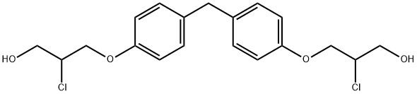 双酚F双(2-氯-1-丙醇)醚 结构式