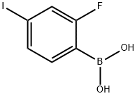 2-氟-4-碘-苯硼酸 结构式