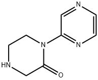 Piperazinone, 1-pyrazinyl- (9CI) 结构式