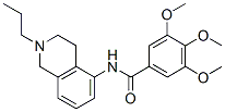 3,4,5-Trimethoxy-N-(1,2,3,4-tetrahydro-2-propylisoquinolin-5-yl)benzamide 结构式