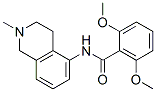 2,6-Dimethoxy-N-(1,2,3,4-tetrahydro-2-methylisoquinolin-5-yl)benzamide 结构式