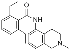 Isoquinoline, 1,2,3,4-tetrahydro-5-(2,6-diethylbenzamido)-2-methyl- 结构式