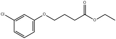 4-(3-氯苯氧基)丁酸乙酯 结构式